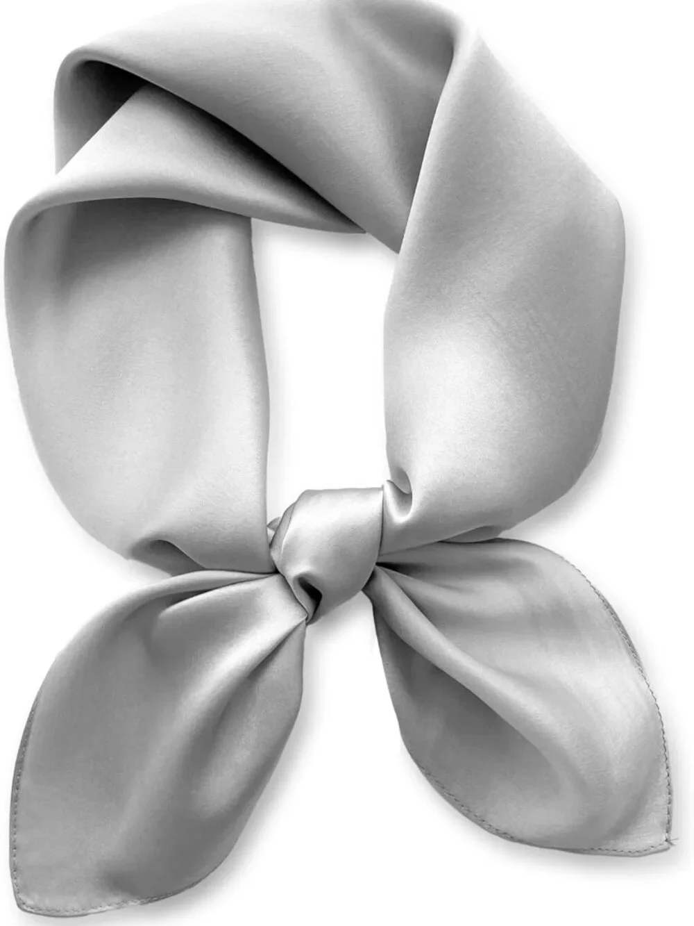 Luxury Mulberry Silk Scarf 26” | Women’s Square Neck & Hair Wrap | Lightweight